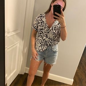 Cheetah Print Button Up